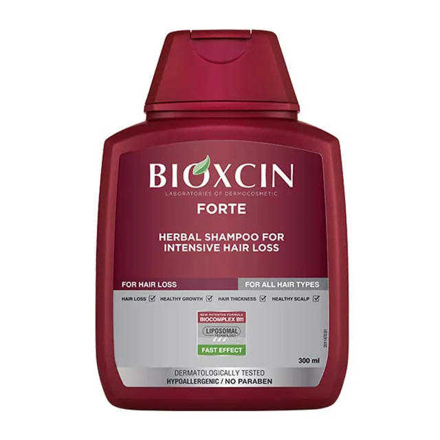 عکس شامپو ضد ریزش و تقویت کننده بیوکسین فورته Bioxcin Forte مناسب انواع مو ۳۰۰ میلی لیتر