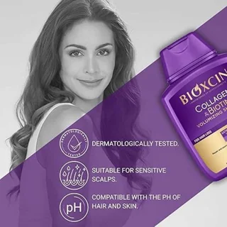 عکس و توضیحات شامپو ضد ریزش بیوکسین کلاژن و بیوتین Bioxcin Collagen & Biotin