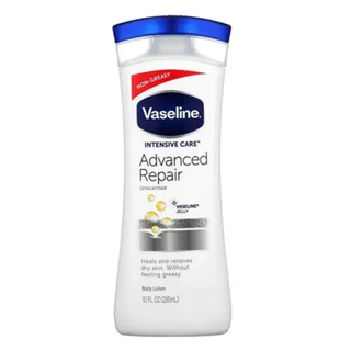 لوسیون بدن وازلین 72 ساعته مدل Advanced Repair ترمیمکننده قوی بدون رایحه حجم 400 میلیلیتر