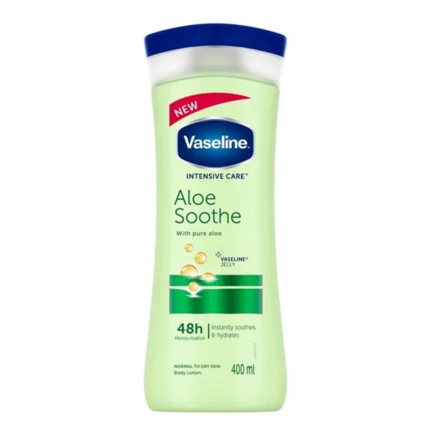 عکس لوسیون بدن وازلین مدل آلوئه ورا Vaseline Aloe Soothe