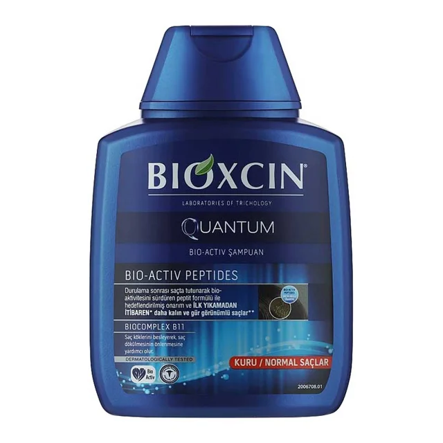 عکس شامپو ضد ریزش و تقویت کننده بیوکسین کوانتوم Bioxcin Quantum مناسب موهای نرمال تا خشک